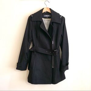 Kenneth Cole Reaction Black Pea Coat